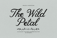The Wild Petal | Textured Font