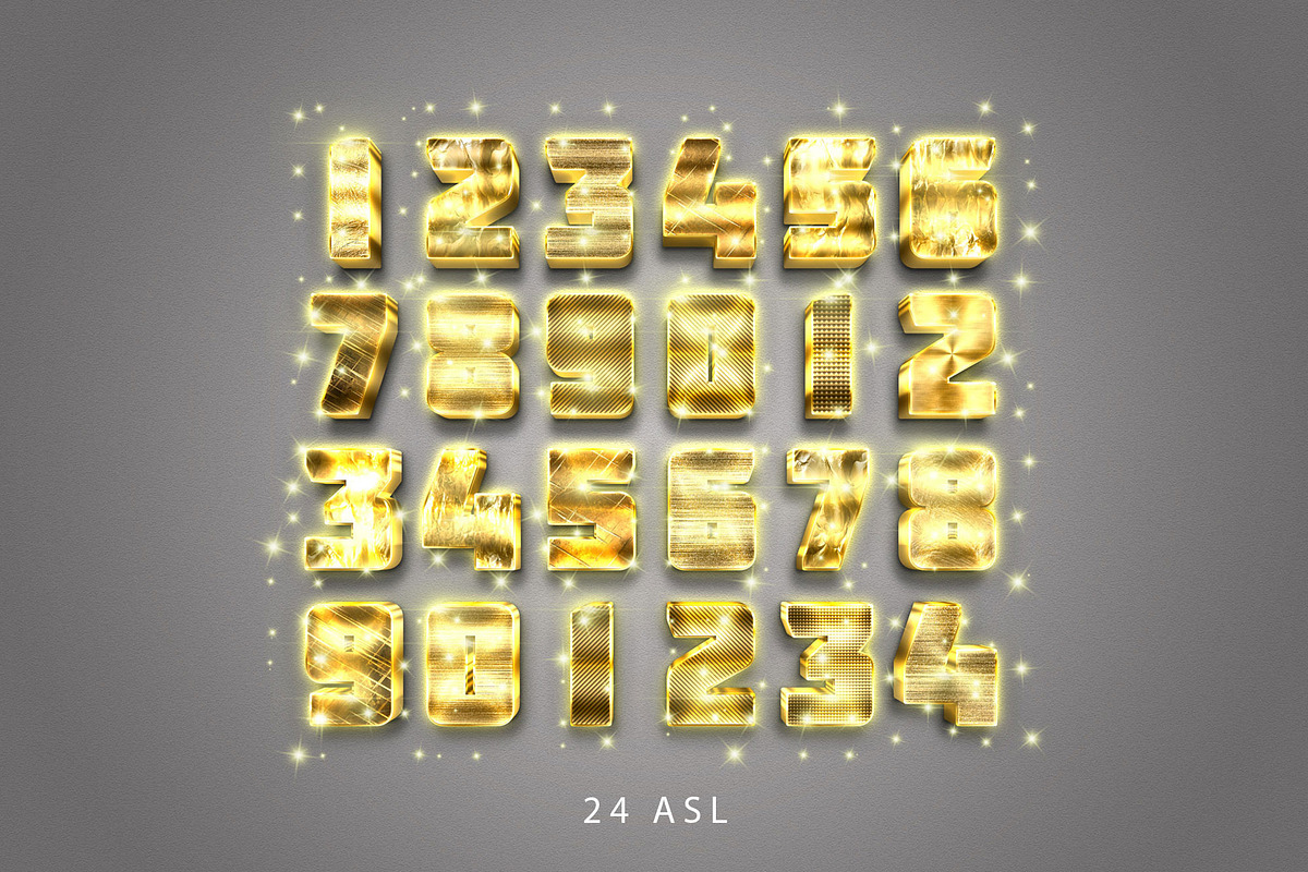 3D Gold Text Effect preview 2