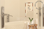 Boho Bathroom Frame Mockup Bundle, a Product Mockup by N digital designs (Thumbnail 2 of 7)