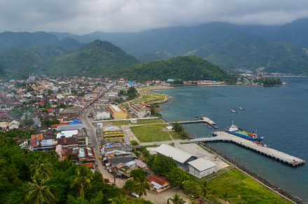 Aerial View of Tapaktuan, South Aceh