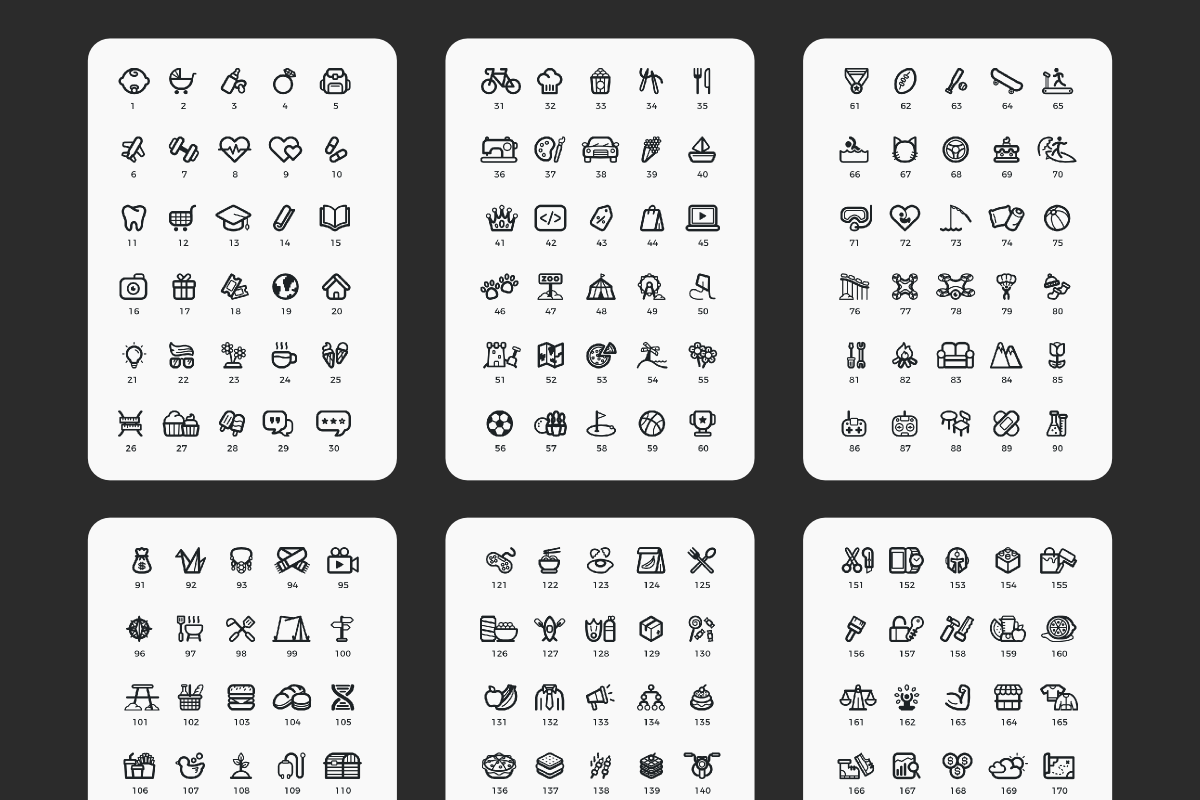 Instagram Story Highlight 170 Icons, a Social Media Template by graphicalcium (Photo 4 of 4)