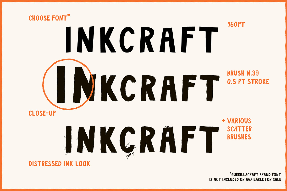 InkCraft | Illustrator Brushes, a Brush Add-On by Guerillacraft (Photo 4 of 7)