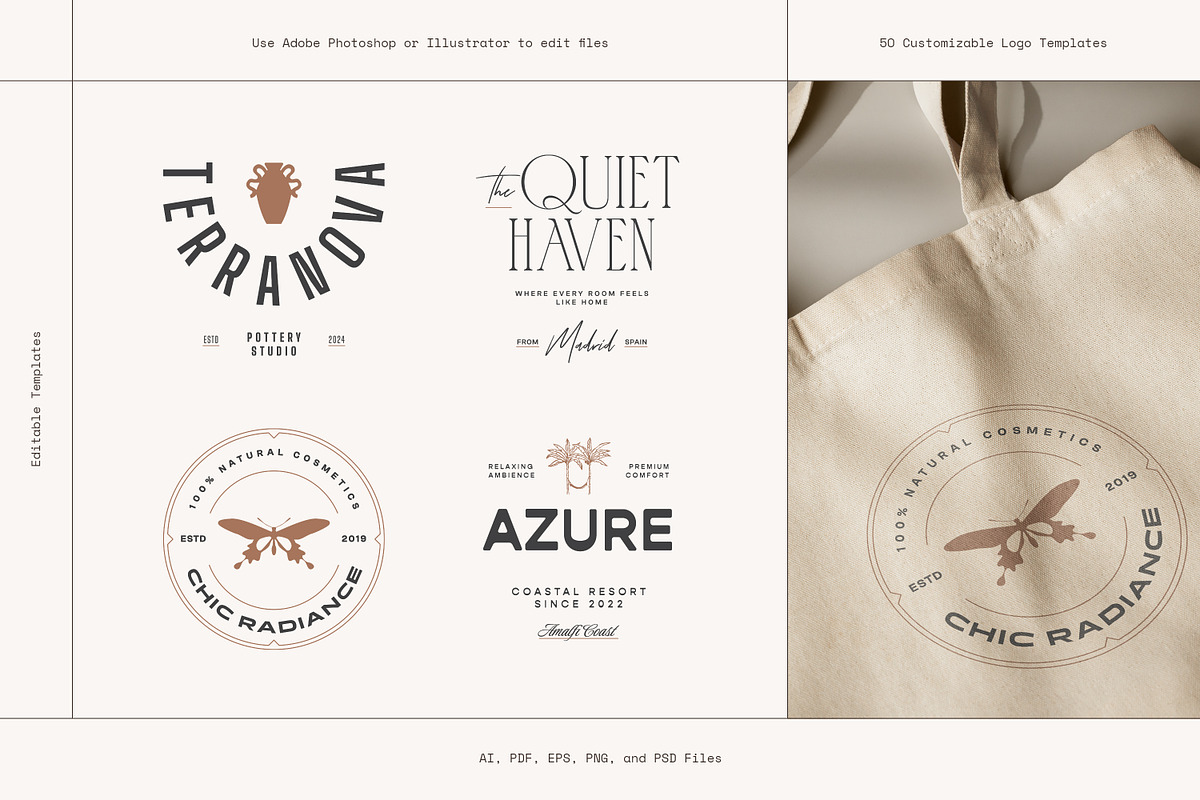Minimalist Logo Templates, a Branding & Logo Template by iStar Design (Photo 2 of 19)