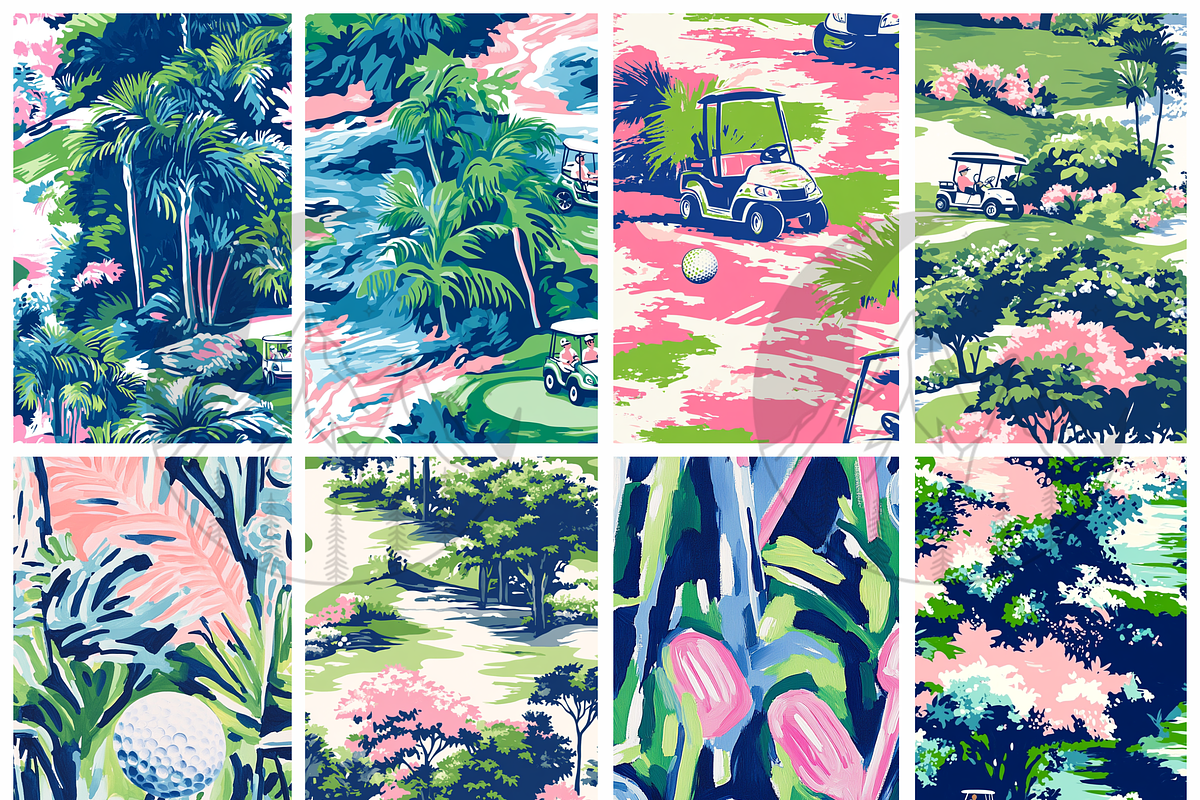 Preppy Golf Print, a Pattern Graphic by Paper & Pattern Studio (Photo 2 of 8)