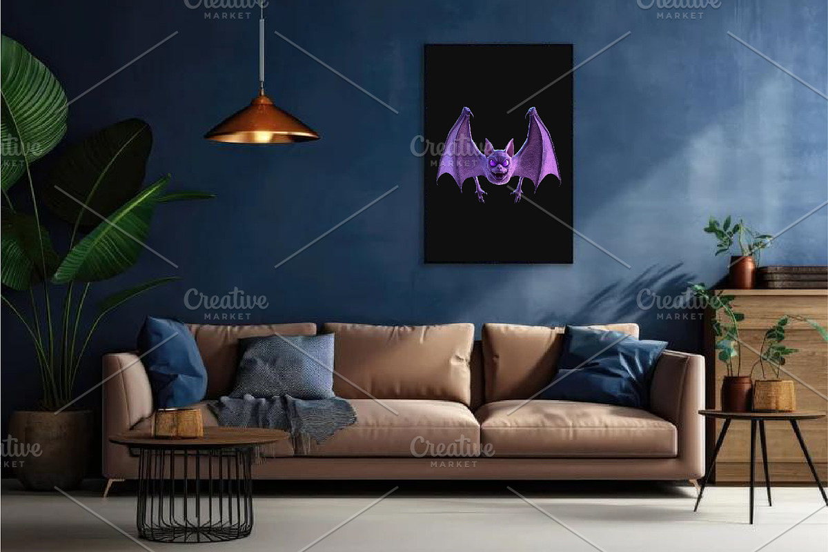 Creepy Neon Bats. Halloween Mascot., an Animal Illustration by KENO Mascots (Photo 9 of 10)