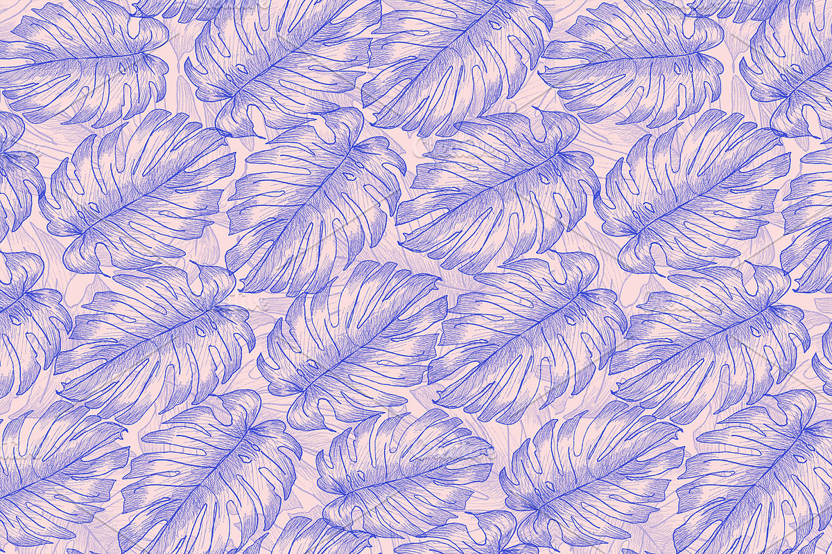Jungle Leaves digital pattern  Jpeg, a Pattern Graphic by NatArt (Photo 3 of 3)