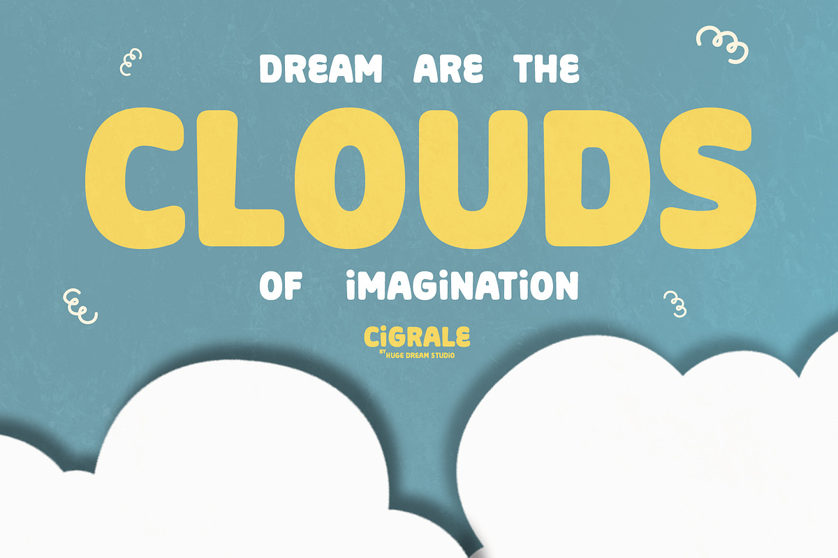 Cigrale - Rounded Playful Font, a Sans Serif Font by Huge Dream Studio (Photo 3 of 11)