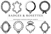 Procreate Badges and Rosettes, a Brush Add-On by Century Library (Thumbnail 3 of 7)