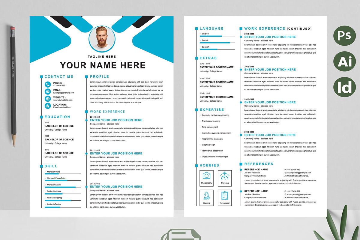 New Resume Template, a Resume Template by Attractive Resume (Photo 2 of 3)