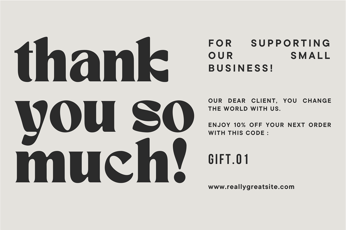 Card Template Thank You, a Graphic by Dheny Designer (Photo 4 of 11)