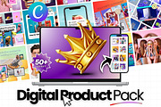 Digital Product Canva Templates, a Social Media Template by Virall (Thumbnail 1 of 10)