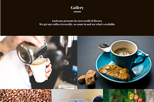 Coffee Shop Landing Page