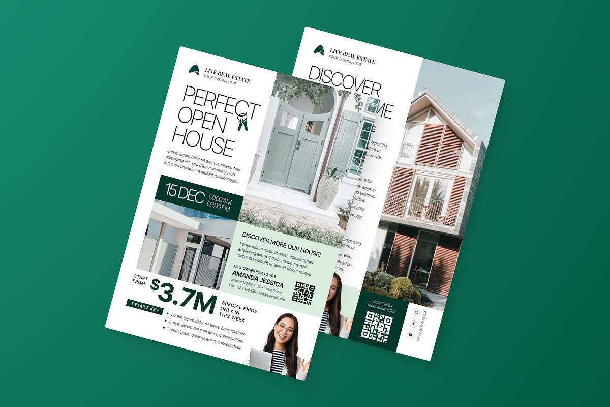 Modern Open House Invitation Flyer, a Flyer Template by MMPixelCraft (Photo 5 of 6)