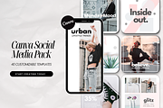 Urban Canva Social Media Templates, a Social Media Template by 9inchideas (Thumbnail 1 of 8)