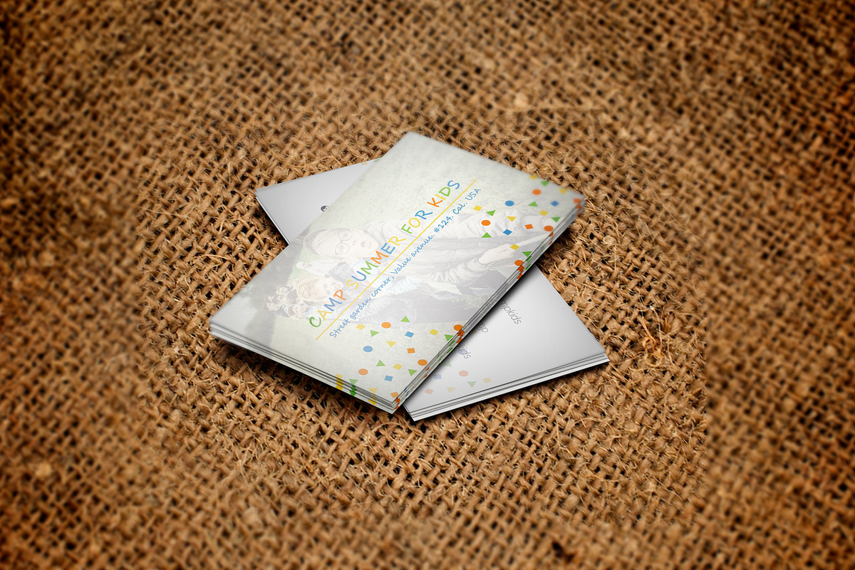 Business Card Camp Summer Kids, a Business Card Template by DesignsStore (Photo 2 of 3)