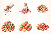 Candy Assortment Clipart, an Illustration by CrexoraLab (Thumbnail 5 of 5)