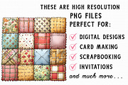 Patchwork Christmas Clipart Bundle P, an Illustration by Libby Wishes (Thumbnail 5 of 7)