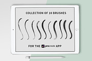 Pack of 10 Procreate Brushes Novelty, a Brush Add-On by Hewitt Avenue (Thumbnail 5 of 19)
