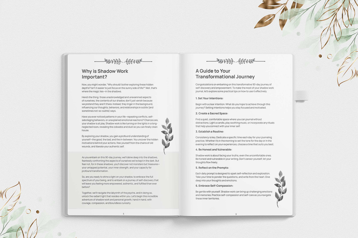 Shadow Work Journal and Workbook, a Brochure Template by Graphic Template (Photo 3 of 5)