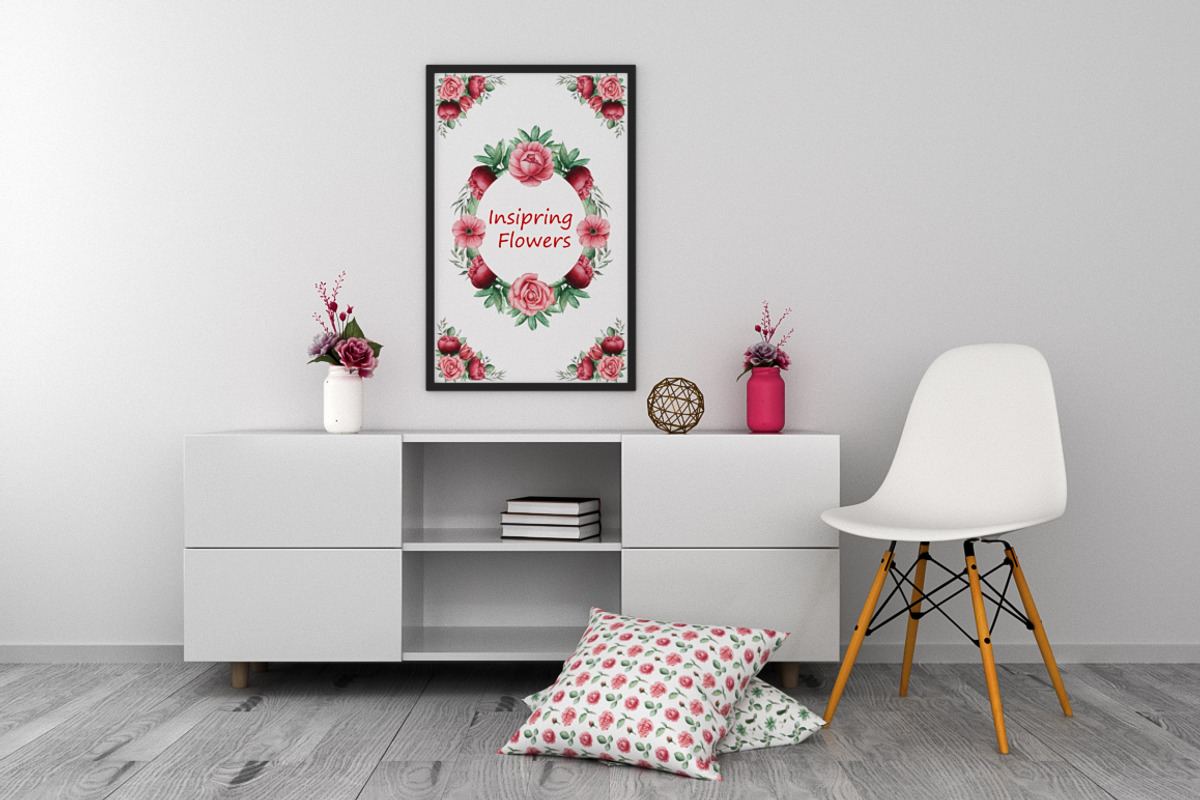Flowers, Handpainted Watercolor, a Decorative Illustration by SquirrelStudio (Photo 5 of 5)