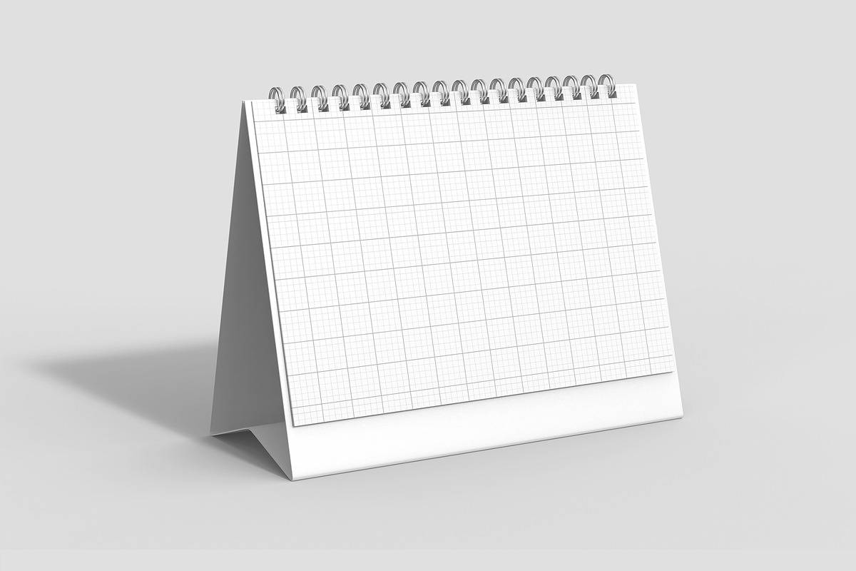 Modern Desk Calendar Mockup, a Product Mockup by graphypix (Photo 4 of 4)