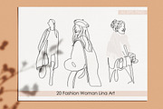 Women fashion art. Fashion vector, a Person Illustration by velychko.ua (Thumbnail 6 of 11)