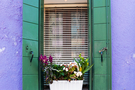 Window in venetian island of burano containing venice, burano, and window, an Architecture Photo by BOOCYS