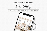 Pet Shop Social Media Templates, a Social Media Template by Talipic Designs (Thumbnail 1 of 8)