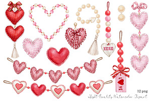 Watercolor Valentine's Heart Clipart