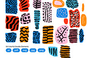 Colorful Doodle Elements, an Object Graphic by crafty (Thumbnail 2 of 4)