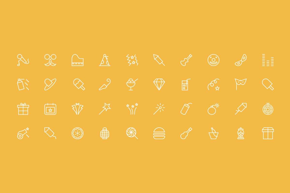 150 Celebration Vector Icons preview 3