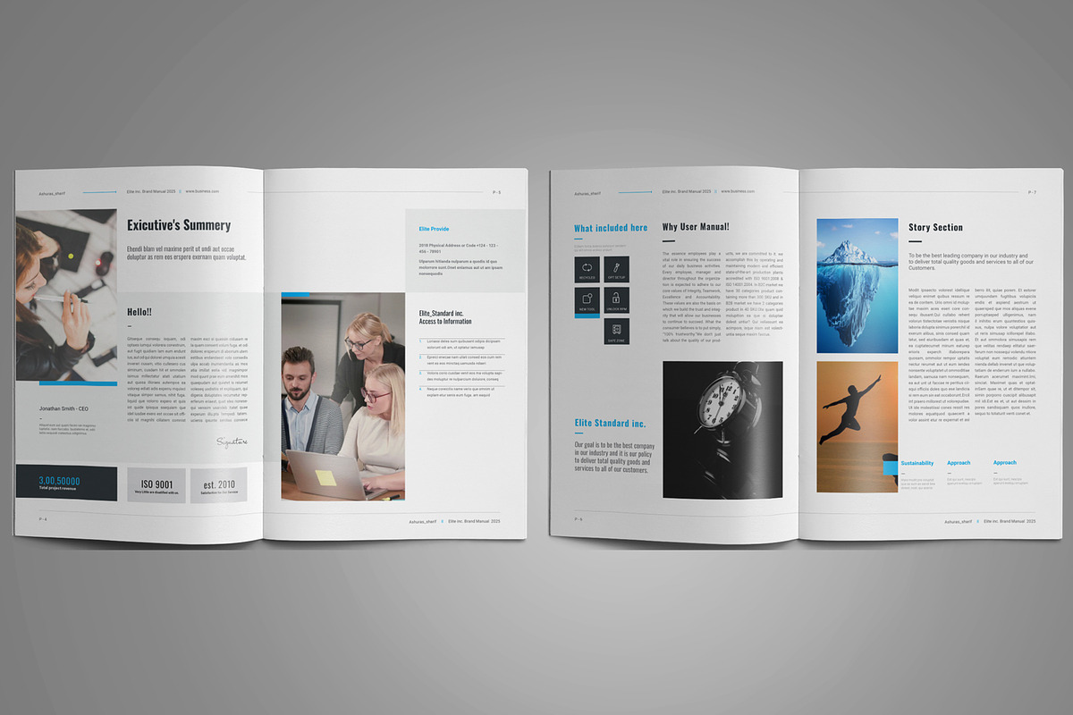 Brand Manual, a Brochure Template by Elite_Standard (Photo 2 of 8)