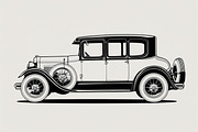 8 Vintage Car Silhouette Bundle, an Illustration by Creativeshirt (Thumbnail 9 of 9)