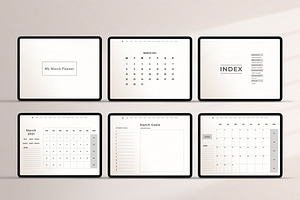 Undated Monthly Digital Planner