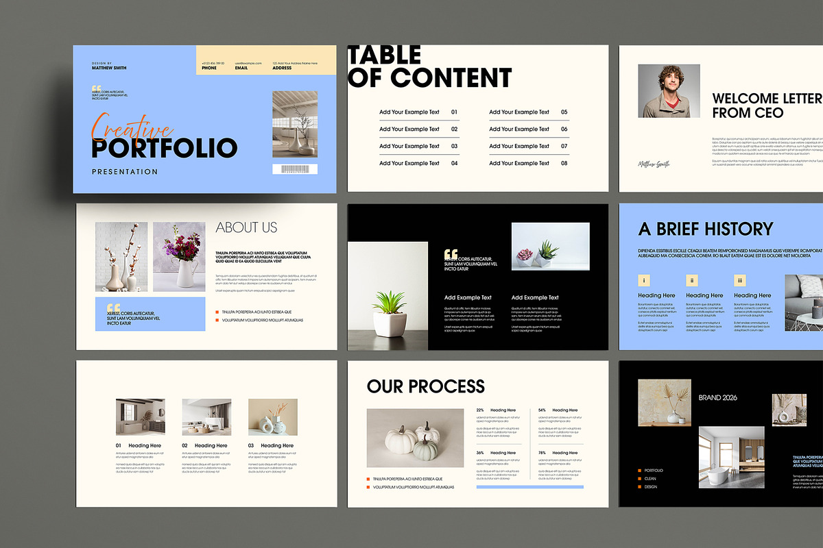 Creative Portfolio Presentation, a Presentation Template by MightyDesign (Photo 1 of 7)