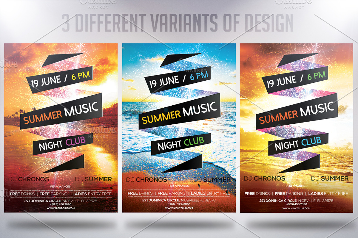 Summer Music Flyer, a Flyer Template by CREATIVE DUDE (Photo 4 of 4)