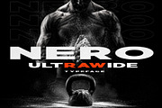 Nero - Ultra Wide Display, a Sans Serif Font by HipFonts (Thumbnail 1 of 7)