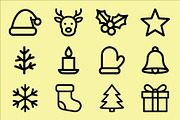 Christmas Icons Vector Design, an Outline Icon by Vectorium Studio (Thumbnail 2 of 2)
