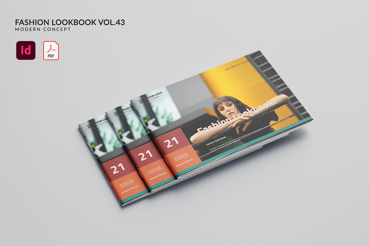 Fashion Lookbook Vol.43, a Brochure Template by Bewalrus Studio (Photo 1 of 8)