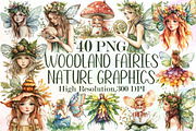 Woodland Fairies Nature Graphics, an Illustration by Sublimation Artist (Thumbnail 1 of 6)