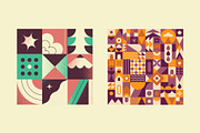 Geometric Pattern Compositions, a Decorative Illustration by Léo Alexandre (Thumbnail 3 of 25)