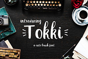 TOKKI cute brush font, a Script Font by Nassiie (Thumbnail 1 of 6)