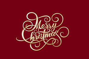 Merry Christmas Lettering