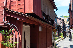 Traditional wooden houses in Kazue-machi, Kanazawa, Japan old di, an Architecture Photo by GoodGoods