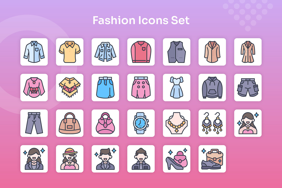Fashion Icons Set - Filled Line, an Icon by Kmg Design (Photo 2 of 2)