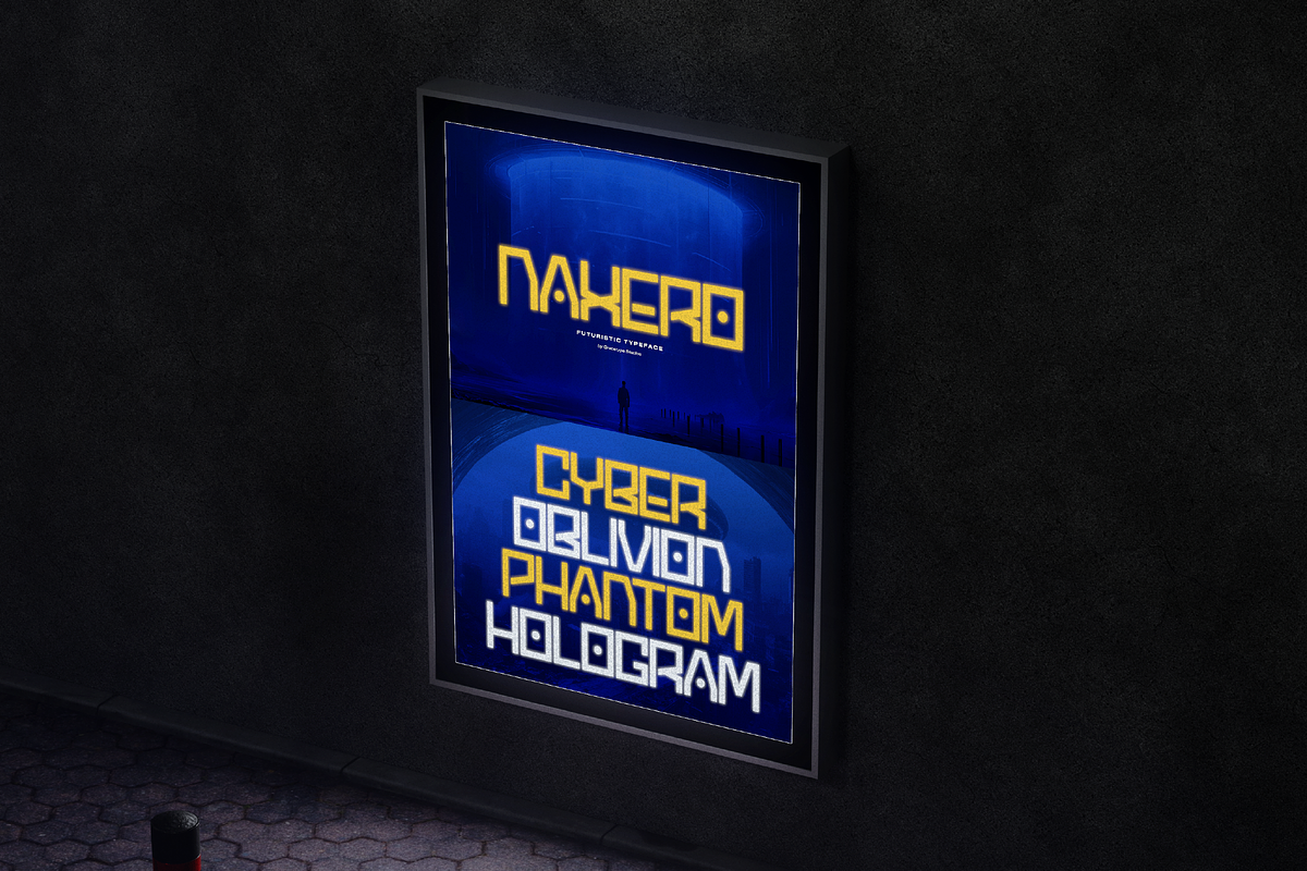 Naxero | Futuristic Typeface, a Sans Serif Font by gracetype_studio (Photo 9 of 12)