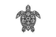 Mandala Sea Turtle SVG Bundle, an Illustration by yasushie (Thumbnail 11 of 31)