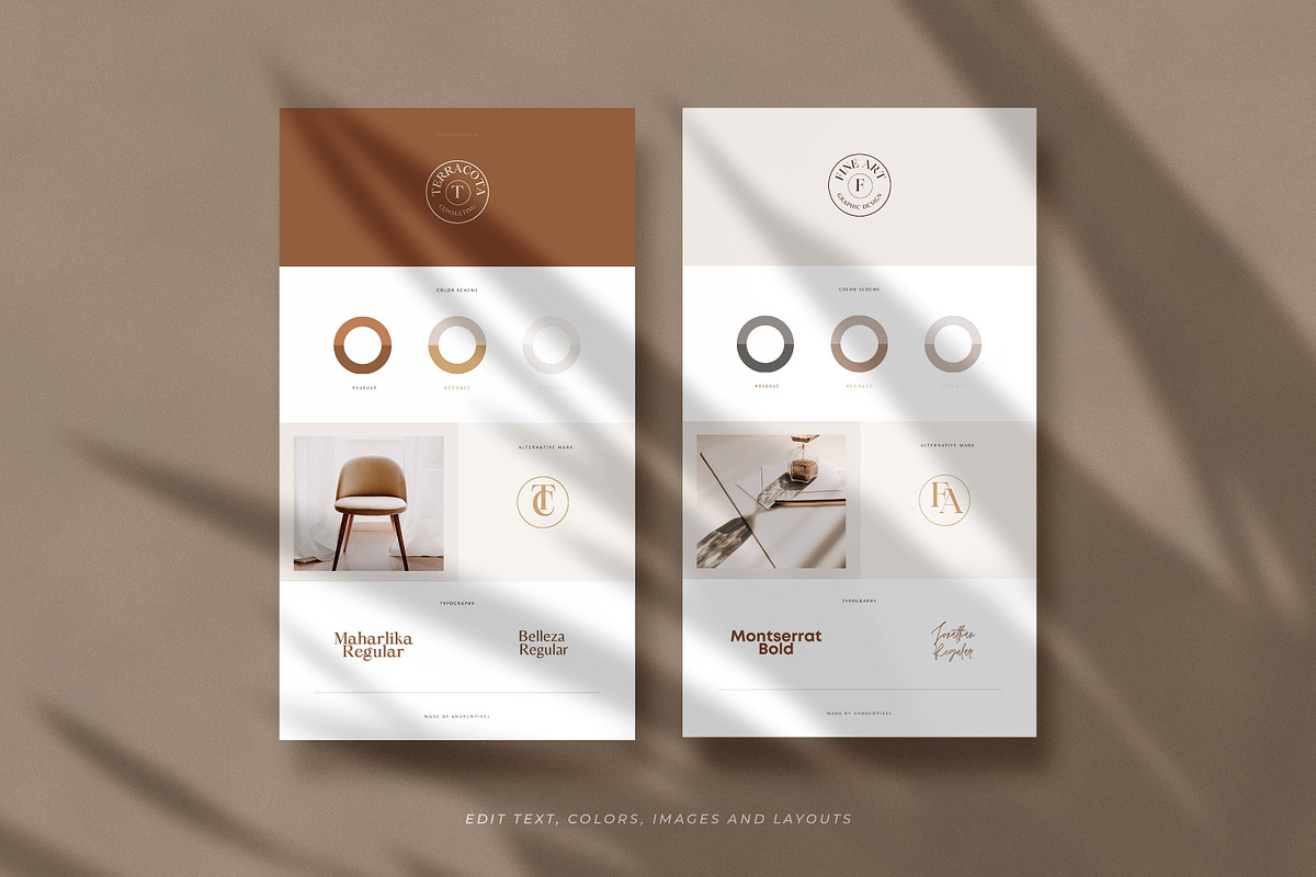 Brand Sheets For Canva & Illustrator, a Templates & Theme by AndrewPixel (Photo 4 of 11)