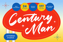 Century Man Bold Calligraphy Font