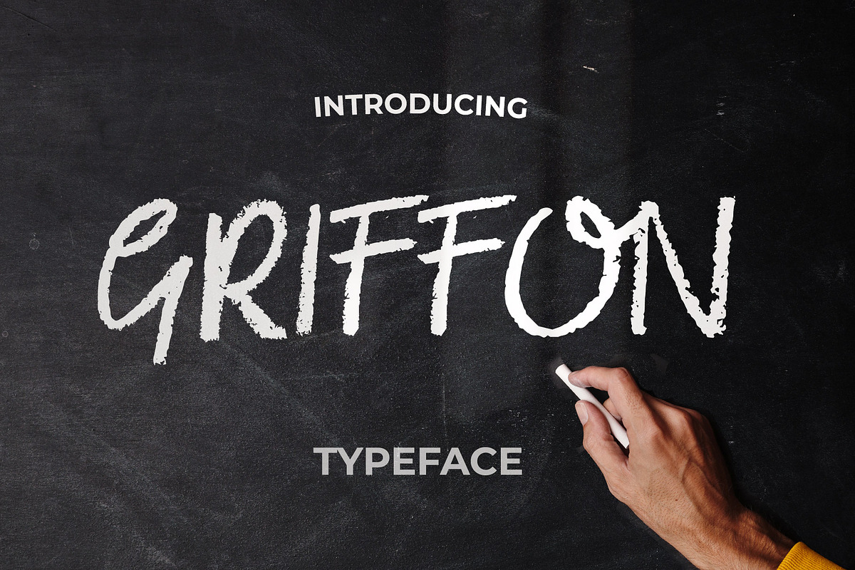 Griffon Chalk Font | Bold Hand Font